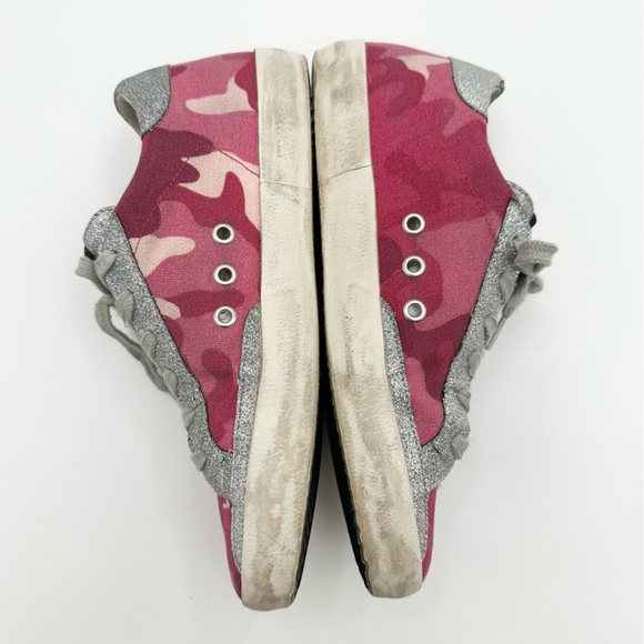 Golden Goose Pink Camo Superstar Shoes - Picture 4 of 10